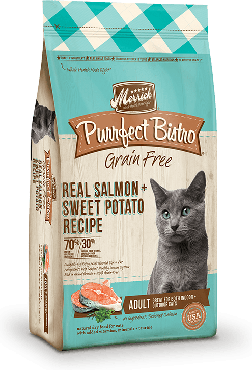 Merrick Purrfect Bistro Grain Free Real Salmon + Sweet Potato Recipe